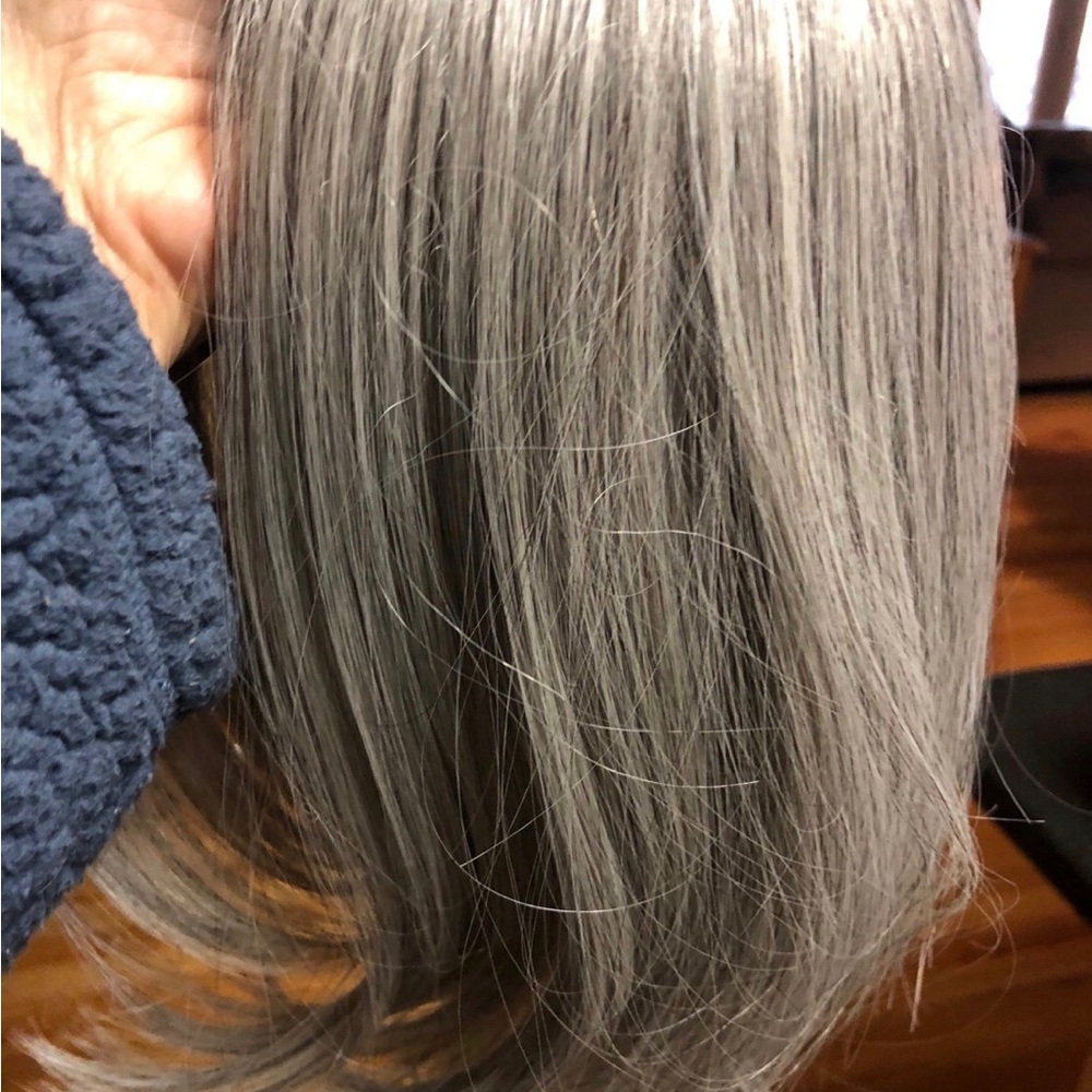 Elegant Silver Gray Women's Hair Wig - Picture 7 of 16